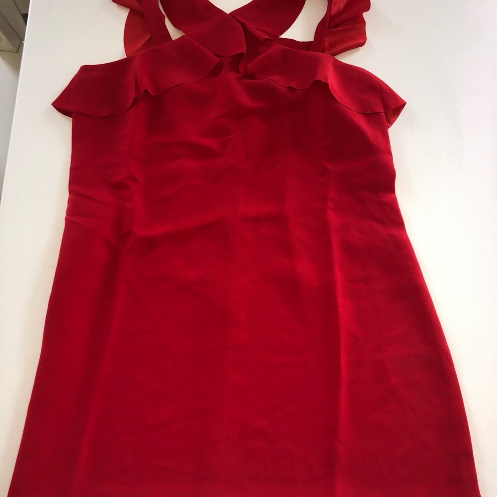 Banana republic petites ruffle dress 4p cocktail